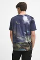 T-shirt bawełniany męski wzorzysty kolor multicolor 100 % Bawełna 