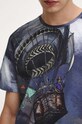 T-shirt bawełniany męski wzorzysty kolor multicolor RW23.TSM806 multicolor