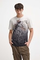T-shirt bawełniany męski z kolekcji Bestiariusz kolor beżowy RW23.TSM852 beżowy RW23