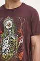 T-shirt bawełniany męski z kolekcji Bestiariusz kolor bordowy RW23.TSM854