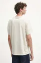 T-shirt bawełniany męski z nadrukiem z domieszką elastanu kolor beżowy 95 % Bawełna, 5 % Elastan 