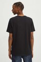 Odzież T-shirt bawełniany męski z domieszką elastanu z nadrukiem kolor czarny RW23.TSM917 czarny