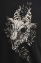 T-shirt bawełniany męski z domieszką elastanu z nadrukiem kolor czarny RW23.TSM922 czarny