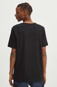 Odzież T-shirt bawełniany męski z domieszką elastanu z nadrukiem kolor czarny RW23.TSM932 czarny