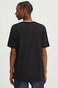 Odzież T-shirt bawełniany męski z domieszką elastanu z nadrukiem kolor czarny RW23.TSM933 czarny