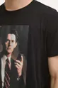 T-shirt bawełniany męski Twin Peaks kolor czarny Męski
