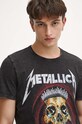 T-shirt bawełniany męski Metallica kolor czarny czarny RW23.TSM958