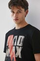 T-shirt bawełniany męski Mad Max kolor czarny RW23.TSM961 czarny