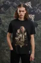 Bavlnené tričko pánske z kolekcie The Witcher x Medicine čierna farba čierna