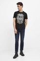 T-shirt bawełniany męski z nadrukiem kolor czarny RW23.TSMA10 czarny RW23