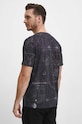Odzież T-shirt bawełniany męski wzorzysty kolor czarny RW23.TSMA31 czarny