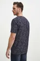 T-shirt bawełniany męski z domieszką elastanu wzorzysty kolor czarny Materiał główny: 98 % Bawełna, 2 % Elastan