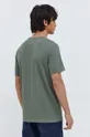T-shirt bawełniany męski z domieszką elastanu z nadrukiem kolor zielony 95 % Bawełna, 5 % Elastan