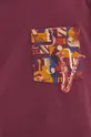 Bavlnené tričko pánsky bordová farba Pánsky