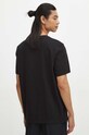 Odzież T-shirt bawełniany męski z domieszką elastanu z nadrukiem kolor czarny RW23.TSMC12 czarny