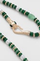 Doplňky Náhrdelník dámský s přírodními kameny zelená barva RW24.AKD309 zelená