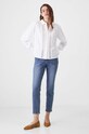 Blúzka dámska s čipkovanými vložkami biela farba RW24.BDD402 biela RW24