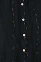 Bluzka lniana damska oversize z fakturą kolor czarny RW24.BDD570 czarny