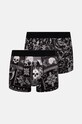 Bavlněné boxerky pánské s příměsí elastanu se vzorem (2-pack) více barev 2-pack vícebarevná RW24.BIM507