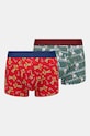 Bokserki bawełniane męskie z domieszką elastanu świąteczne Shrek (2-pack) kolor multicolor dzianina multicolor RW24.BIM951