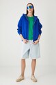 Bluza damska z kapturem gładka kolor niebieski RW24.BLD020 niebieski RW24