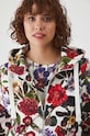 Bluza bawełniana damska z kapturem kolor beżowy beżowy RW24.BLD030