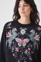 Bluza damska z nadrukiem kolor szary szary RW24.BLD100