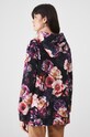Odzież Bluza damska z kapturem w kwiaty kolor czarny RW24.BLD400 czarny