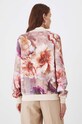 Bluza damska w kwiaty kolor beżowy beżowy RW24.BLD401