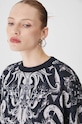 Bluza damska z nadrukiem kolor szary szary RW24.BLD500