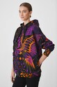 Bluza damska oversize wzorzysta kolor multicolor RW24.BLD604 czarny RW24