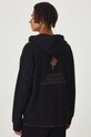 Odzież Bluza męska z kapturem z nadrukiem kolor czarny RW24.BLM100 czarny