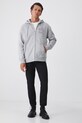 Mikina pánská oversized, s ozdobnou nášivkou šedá barva RW24.BLM503 šedá RW24