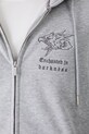 Mikina pánská oversized, s ozdobnou nášivkou šedá barva RW24.BLM503