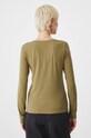 Odzież Longsleeve bawełniany z domieszką elastanu gładki kolor zielony RW24.BUD072 zielony