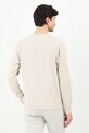 Odzież Longsleeve męski z fakturą kolor beżowy RW24.BUM051 beżowy