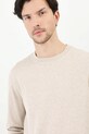 Tričko s dlouhým rukávem béžová barva béžová RW24.BUM051