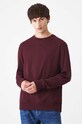 Longsleeve męski z fakturą kolor bordowy bordowy RW24.BUM051