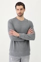 Longsleeve męski z fakturą kolor szary szary RW24.BUM051