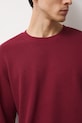 Longsleeve męski prążkowany kolor bordowy RW24.BUM061 bordowy