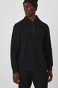 Longsleeve męski z fakturą kolor czarny czarny RW24.BUMA10