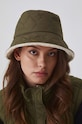Kapelusz damski typu bucket hat dwustronny kolor zielony pozostałe zielony RW24.CAD402