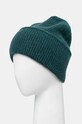 Akcesoria Czapka z domieszką wełny owczej i wełny alpaki beanie kolor turkusowy RW24.CAD700 turkusowy
