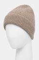 Czapka z kaszmiru damska beanie kolor beżowy RW24.CAD800 beżowy RW24