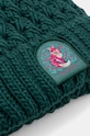 Čepice dámská beanie, s bambulí zelená barva RW24.CAD804 tyrkysová RW24