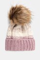 Czapka damska beanie z pomponem kolor różowy RW24.CAD901 różowy RW24