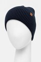 Akcesoria Czapka męska beanie prążkowana kolor granatowy RW24.CAM050 granatowy