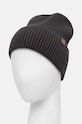 Akcesoria Czapka męska beanie prążkowana kolor szary RW24.CAM050 szary