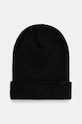 Czapka męska beanie z wiskozą kolor czarny średniej grubości czarny RW24.CAM061