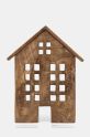 Dekoracja stojąca drewniana - domek kolor brązowy RW24.DEUA39 brązowy RW24